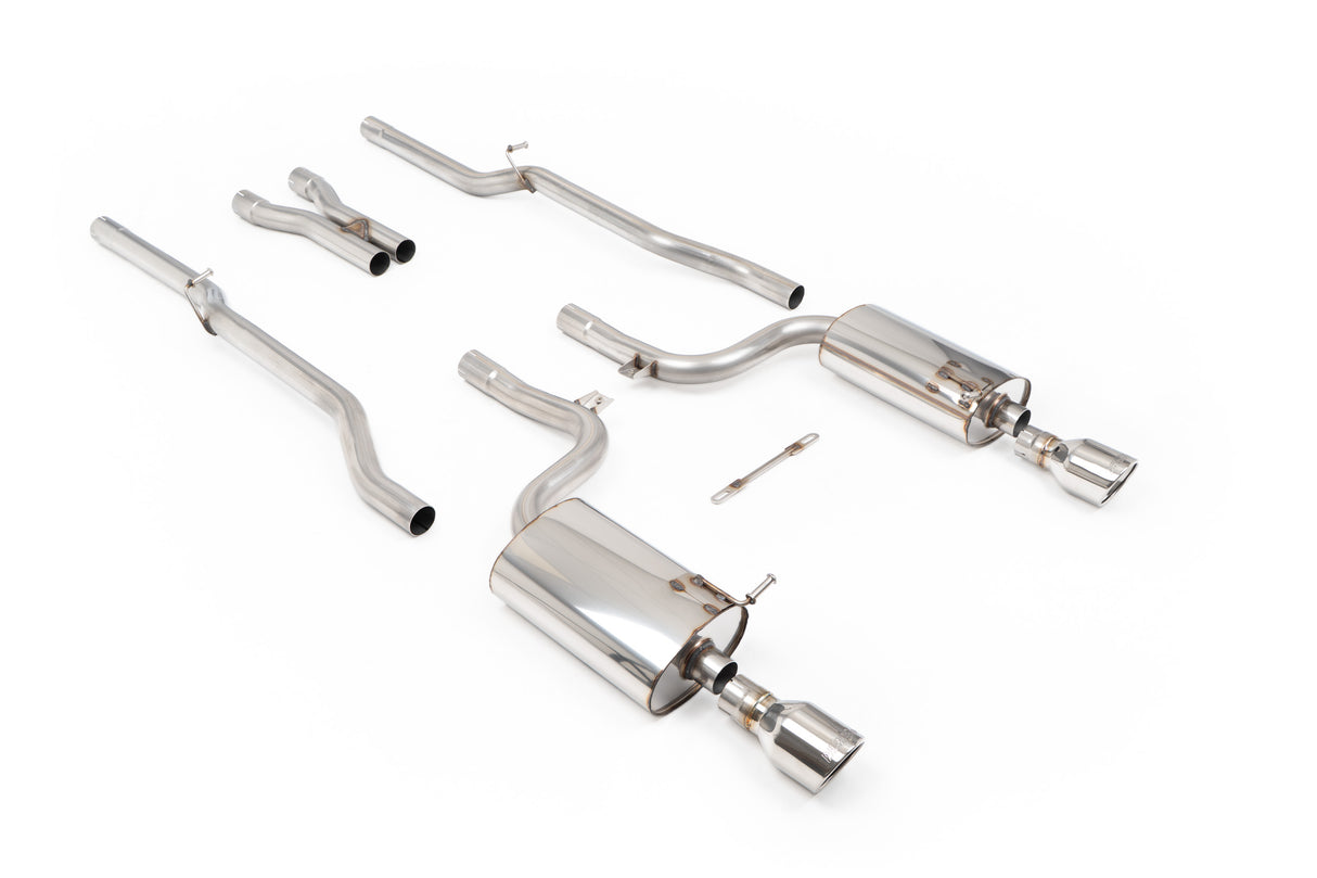 MILLTEK Cat-back – Audi S4 4.2 V8 quattro B6, Non-resonated (louder) [SSXAU295]