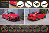 S3 8V Sedan Pre-Facelift V3 Full Lip Splitter Set