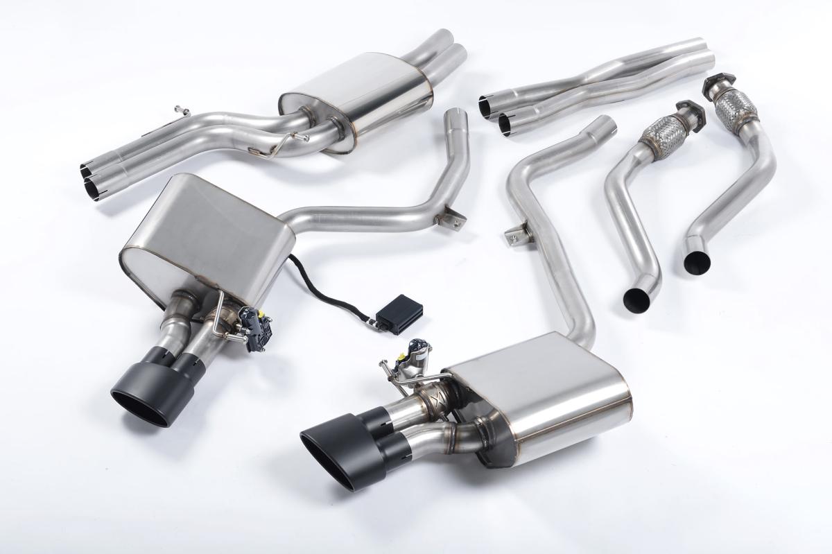 MILLTEK Cat-back – Audi S4 3.0 TFSI B8, ValveSonic Electronic Valved System [SSXAU380]