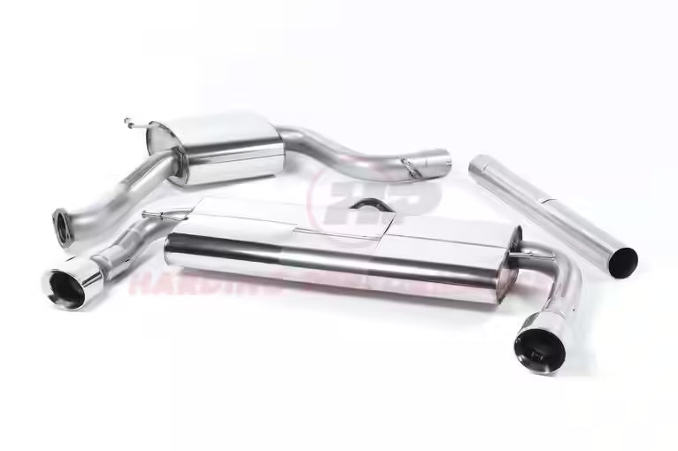 MILLTEK Cat-back – VW Golf MK7 GTi, E-Mark System, Polished Tips [SSXVW225]