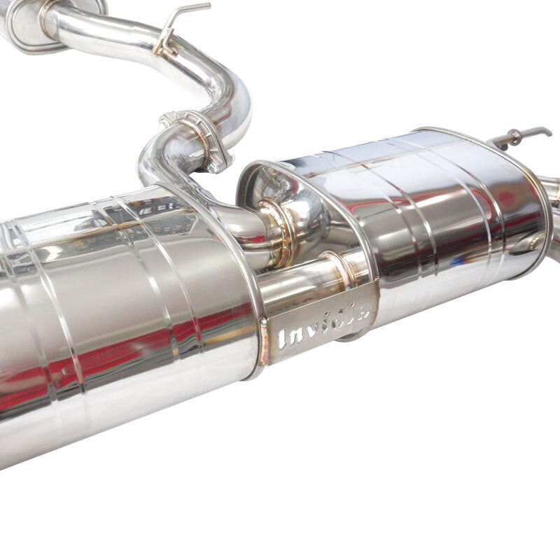 Invidia R400 Valved Turbo Back Exhaust w/Round Ti Tips - VW Golf R Mk7.5