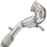 Invidia R400 Valved Turbo Back Exhaust w/Round Ti Tips - VW Golf R Mk7.5