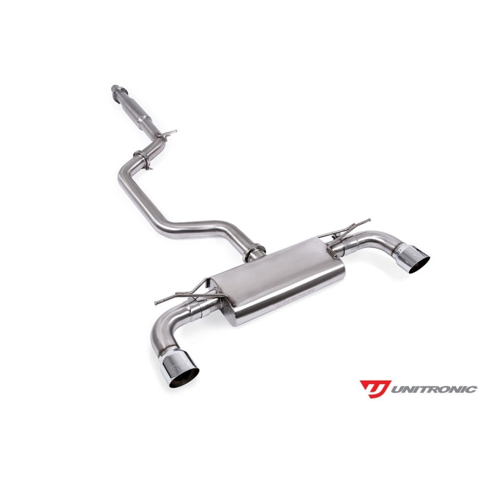 Unitronic Cat-Back for MK7 & MK7.5 GTI, Chrome Tips