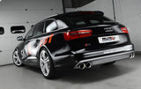 MILLTEK Cat-back – S6 4.0 TFSI, Non-resonated (louder), Cerakote Black Tips [SSXAU737]