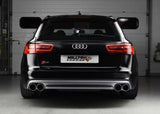 MILLTEK Cat-back – S6 4.0 TFSI, Non-resonated (louder), Cerakote Black Tips [SSXAU737]