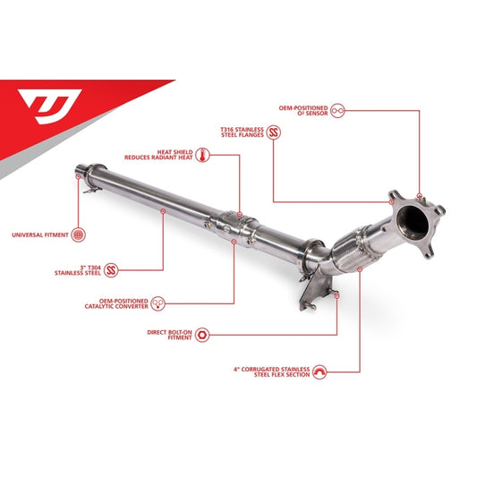 Unitronic Downpipe For 2.0L TFSI