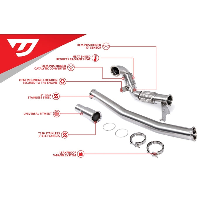 Unitronic Downpipe (1.8 TSI Gen3 MQB, AWD)