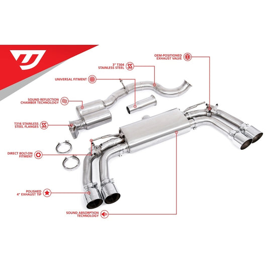 Unitronic Cat-Back for 8V & 8V.2 S3